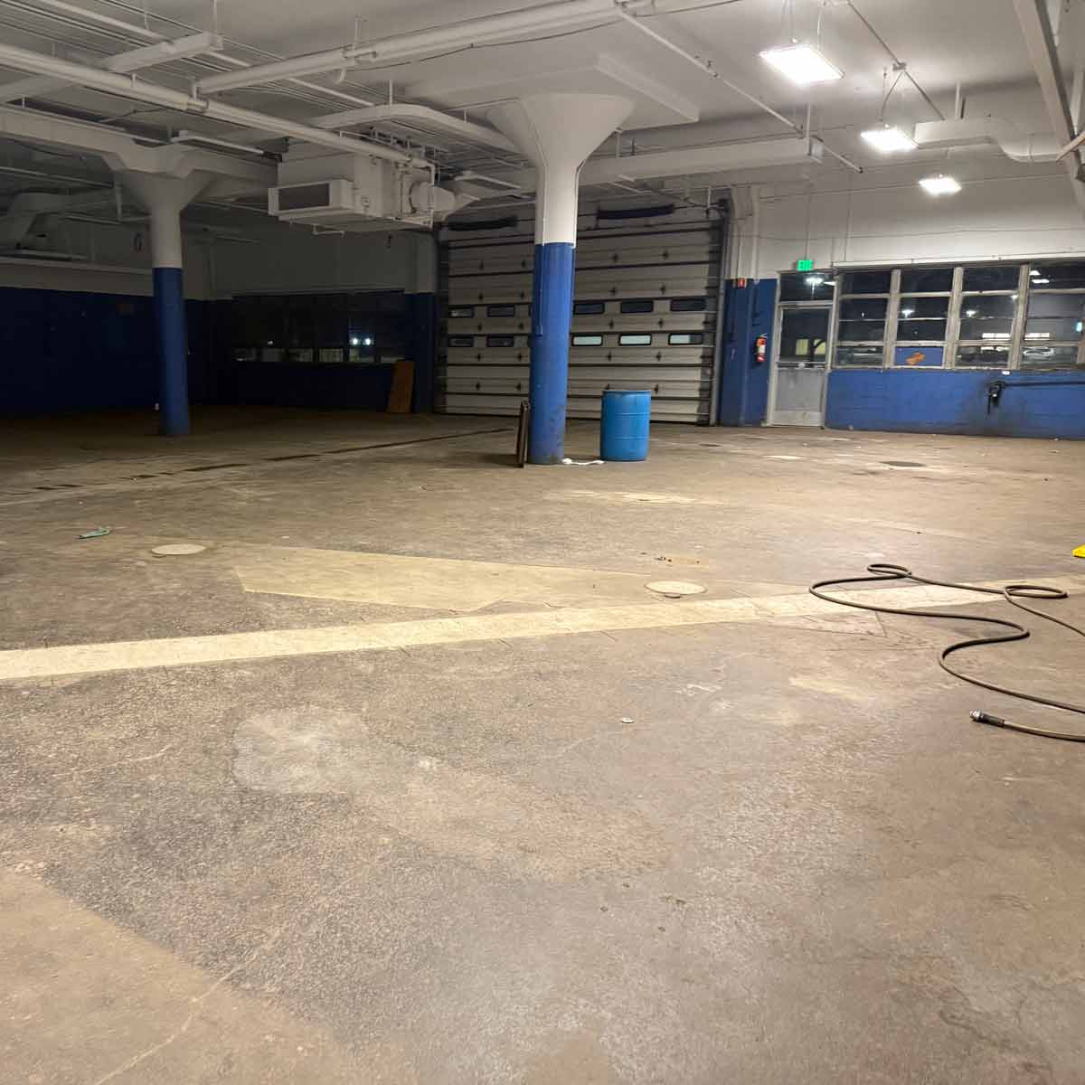 Inside auto repair service